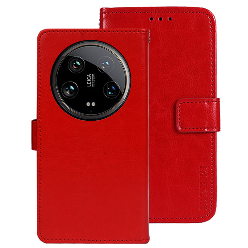 IDEWEI For Xiaomi 14 Ultra Case Flip Leather Phone Wallet Cover Crazy Horse Texture IDEWEI For Xiaomi 14 Ultra Case Flip Leather Phone Wallet Cover Crazy Horse Texture